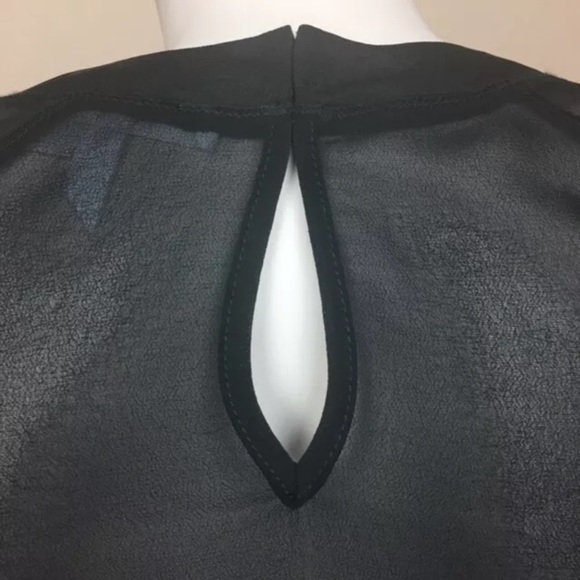 BCBGeneration Black Floral Top - Picture 5 of 6